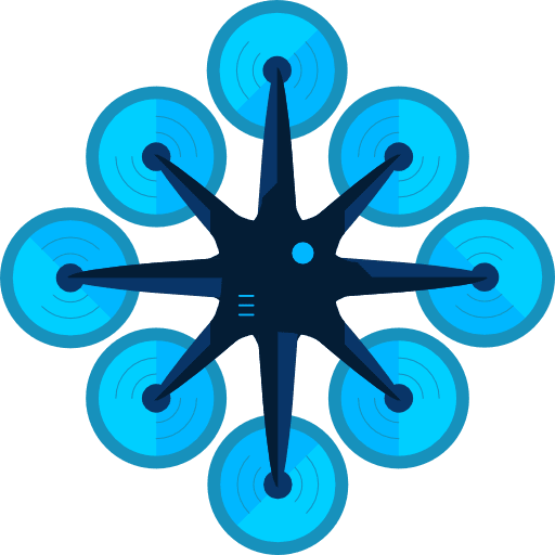 Drone transport remote control camera icon