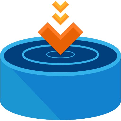 Drop drone drop electronics icon
