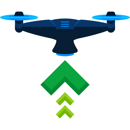 Drone fly transport remote control icon
