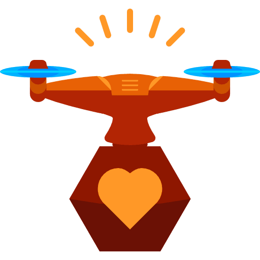 Drone remote control electronics fly icon