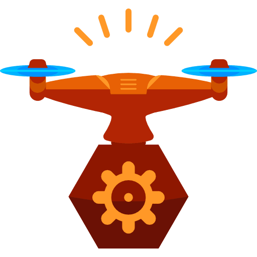 Drone transport drone remote control icon