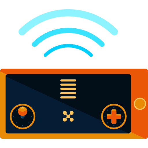 Remote control drone videogame remote control icon