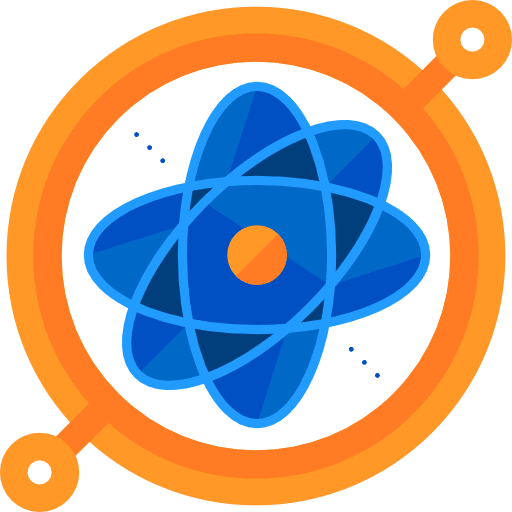 Science physics nuclear atomic icon