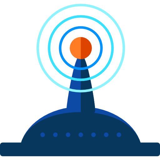 Signal wireless connectivity interface electronics icon