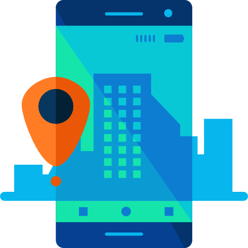 Smartphone communications electronics gps icon