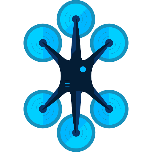 Drone drone remote control transportation icon