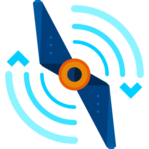 Propeller airscrew electronics drone icon