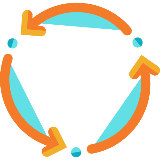 Spin rotate spin arrows icon