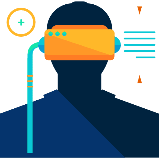 Virtual reality technology electronics electronic icon