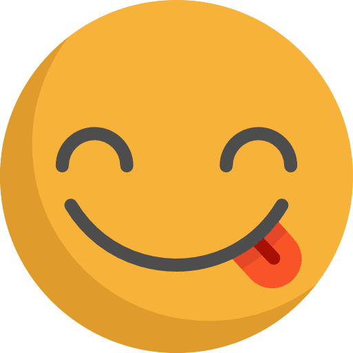 Tongue emoticons smileys yummy icon