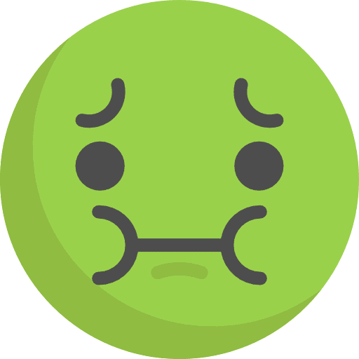 Sick sick feelings smileys icon