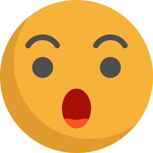 Surprised emoticons feelings smileys icon