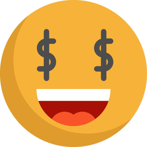 Greed smileys emoji greed icon