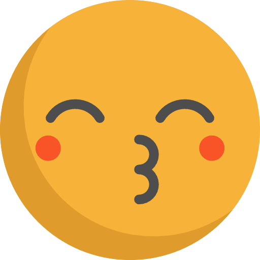 Kiss smileys emoticons emoji icon