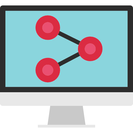 Share connector monitor social media icon