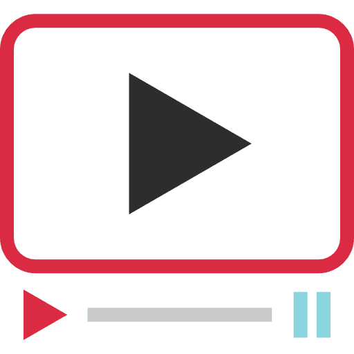 Video player arrows multimedia music player icon