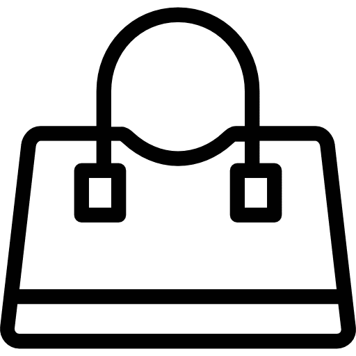 Hand bag outlined tools handbag icon