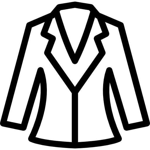 Coat garment winter overcoat icon