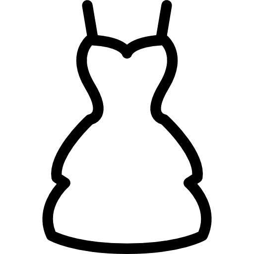 Dress fashion garment dress icon