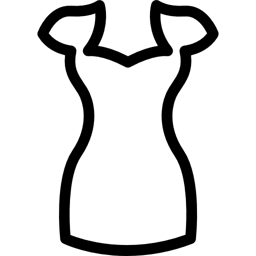 Dress stylish woman female icon