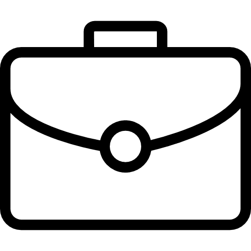 Briefcase portfolio business fashion icon