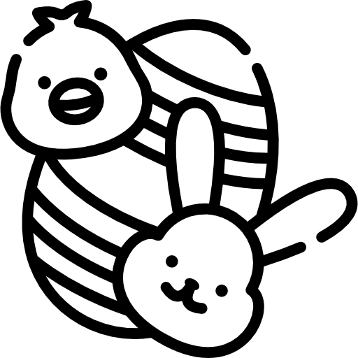 Easter egg chicken easter egg icon