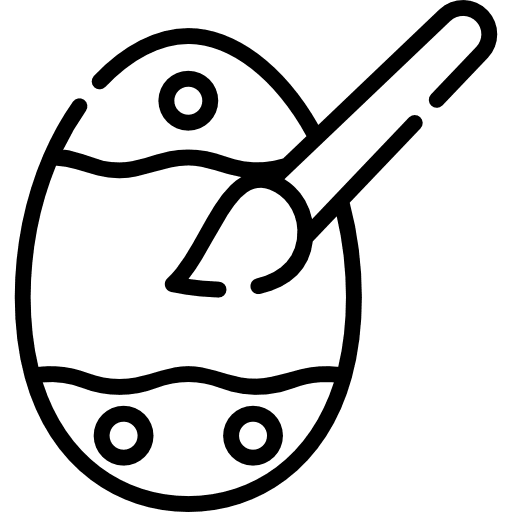 Easter egg easter egg egg brush icon