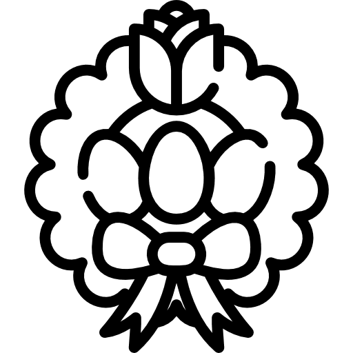 Wreath adornment decoration wreath icon