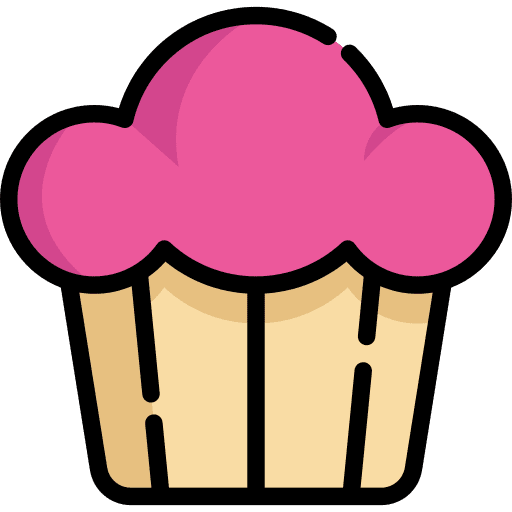 Cupcake food and restaurant sweet cupcake icon