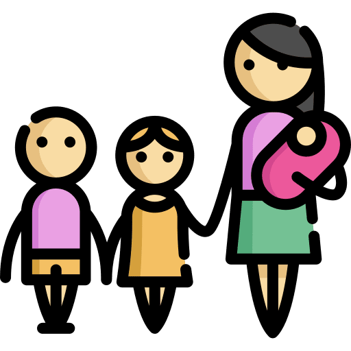 Family baby daughter boy icon