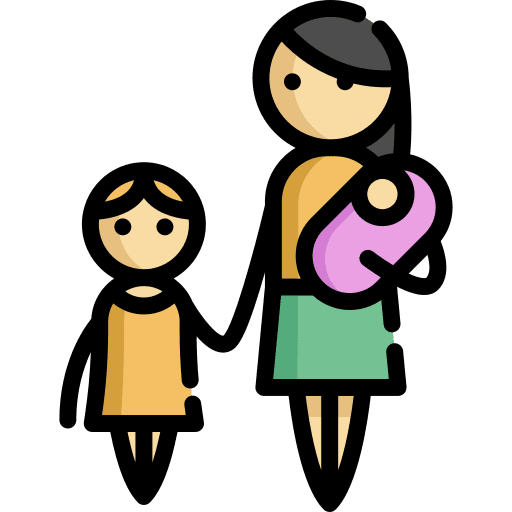Family girl baby motherhood icon