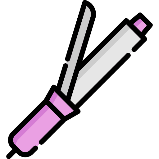 Hair curler hair curler beauty salon tools and utensils icon