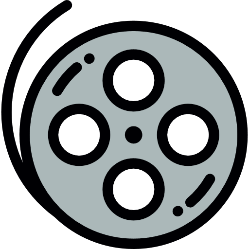 Film strip technology movies filming icon