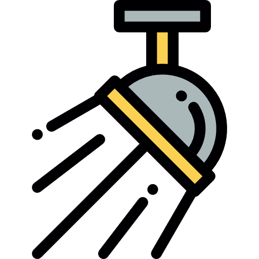 Illuminated technology spotlight lights icon