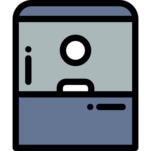 Access tickets cinema buildings icon