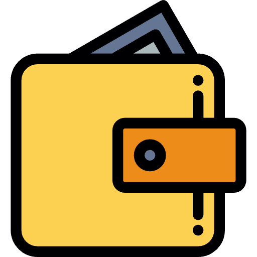 Paper bills business wallet currency icon