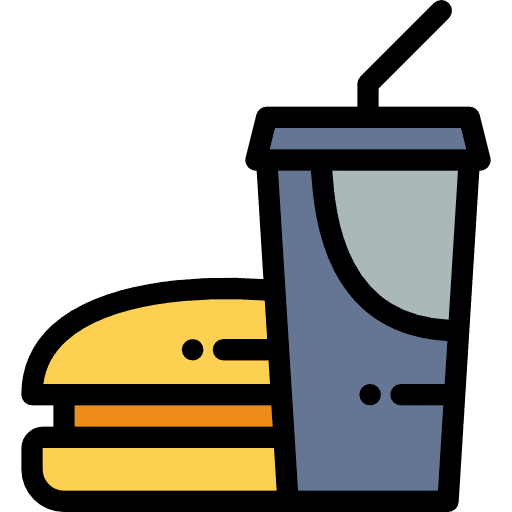 Junk food junk food burger drinks icon