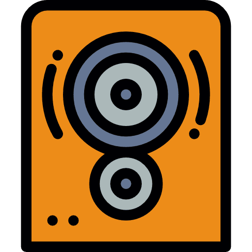 Audio player music player audio player sound box icon