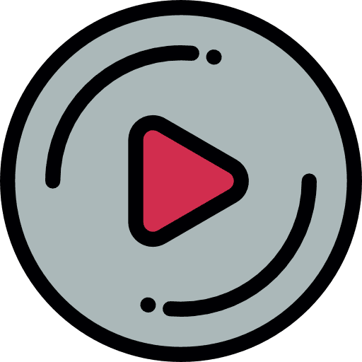 Music player interface circular circle icon