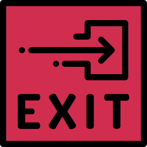 Poster door square right arrow icon