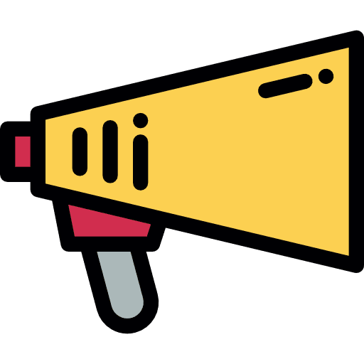 Protest announcement announcer protest icon