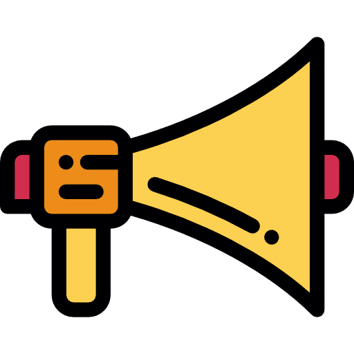 Protest announcer protest loudspeaker icon