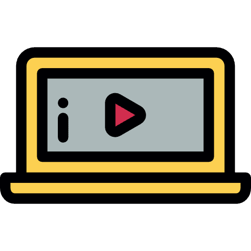 Reproduction video play reproduction technology icon