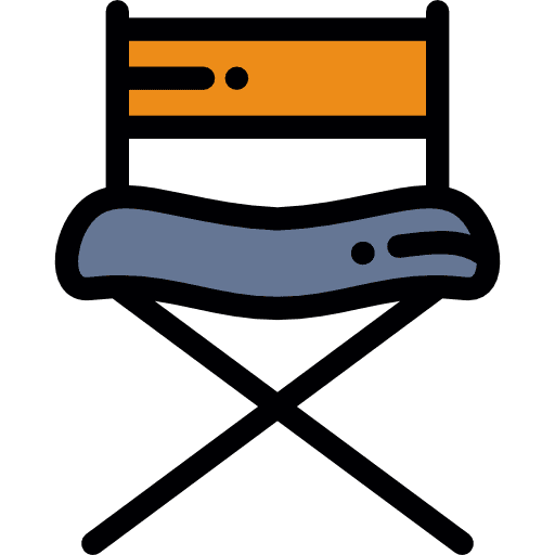 Sitting seat buildings cinema icon