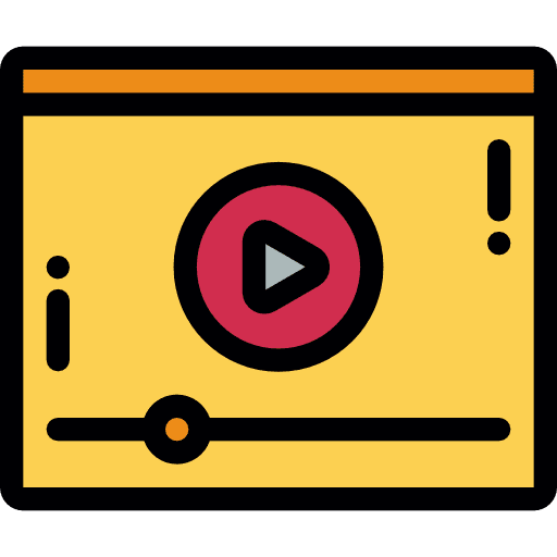 Reproduction multimedia player technology video player icon