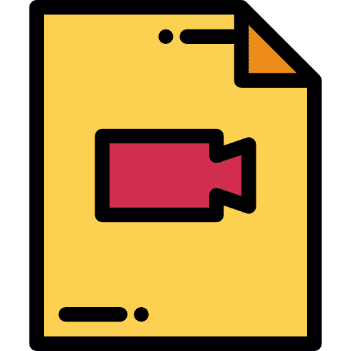 Video player technology document video player icon