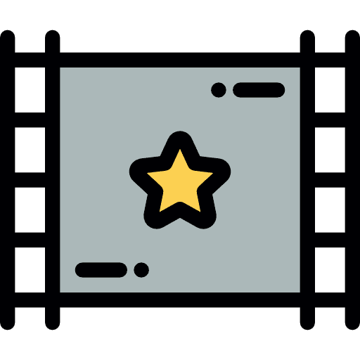 Stars star cinema technology icon