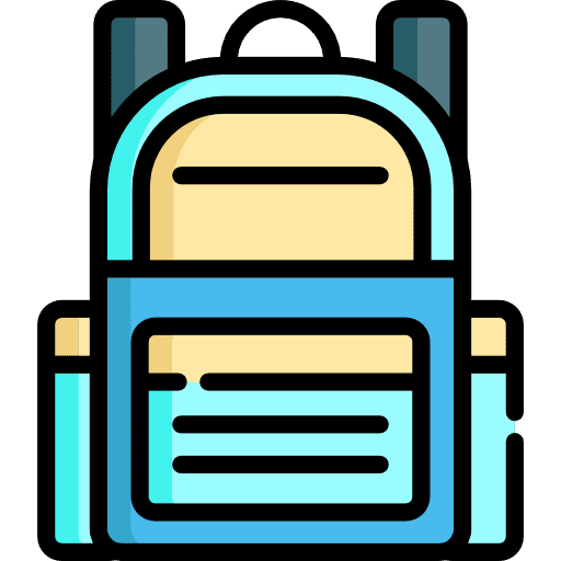 Backpack travel luggage backpack icon