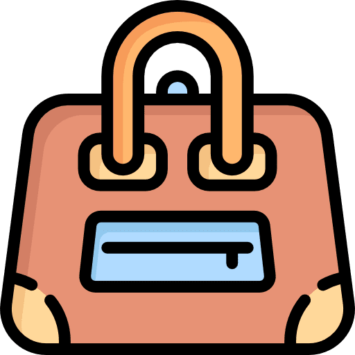 Hand bag handbag bags tools icon