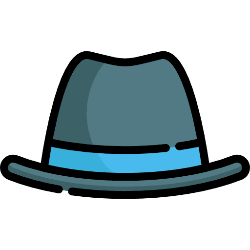 Hat fashion fedora hat accesory icon